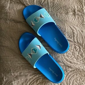 Blue Slides Sandals